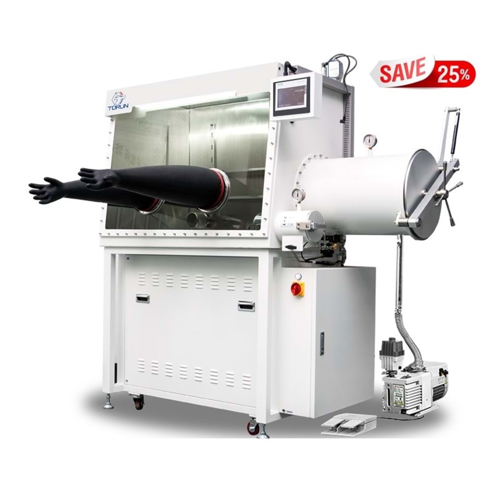 GLOVE BOX , TONGRUN , 2 GBS , İKİ ELDİVENLİ , SOLVENT TRAP DAHİL