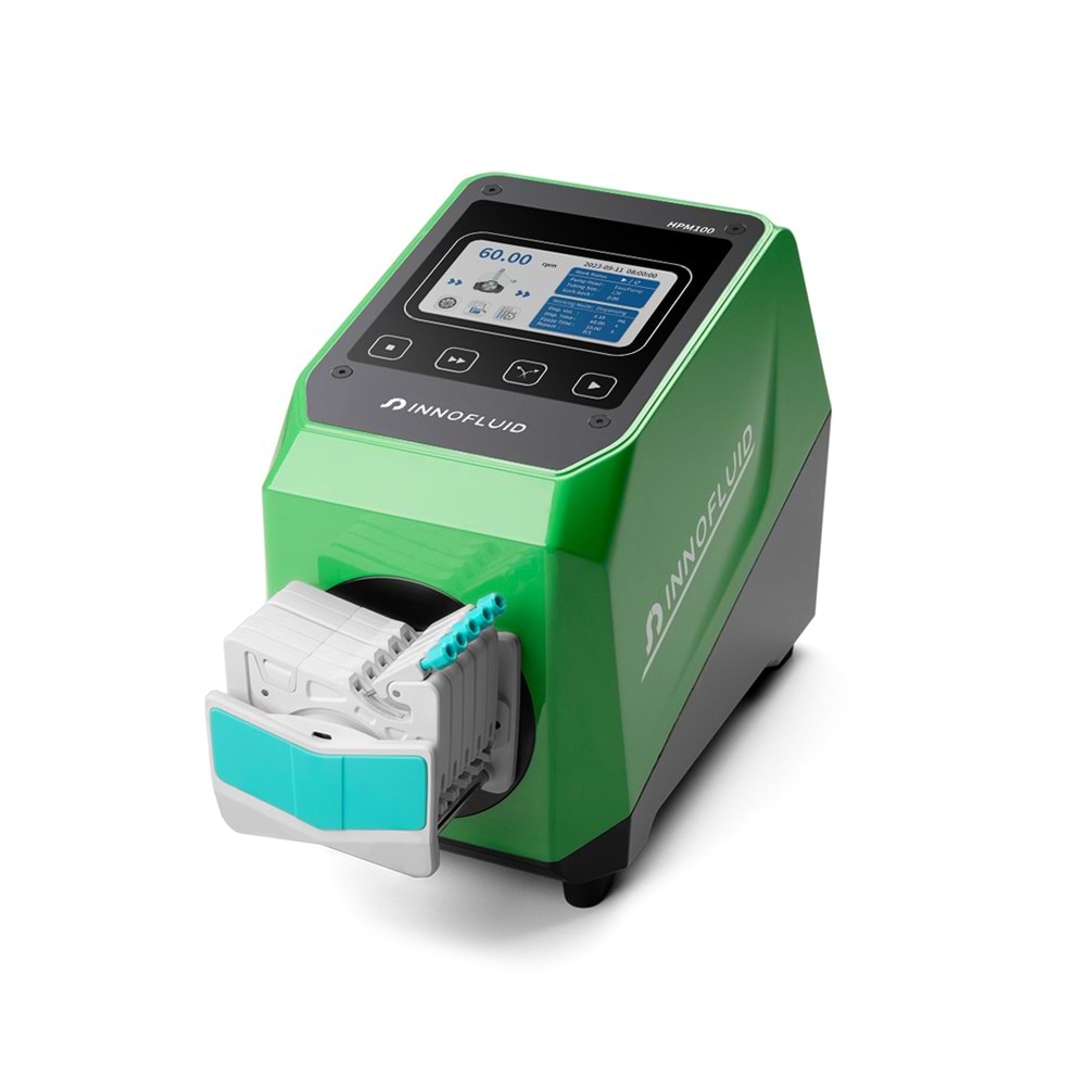 PERİSTALTİK POMPA , INNOFLUID, IP66 , HPM 100 , 0.1 ~ 150 Rpm , AMC 8 (10 roller) Başlıkla , 0.0002 ~ 48 ML/Min