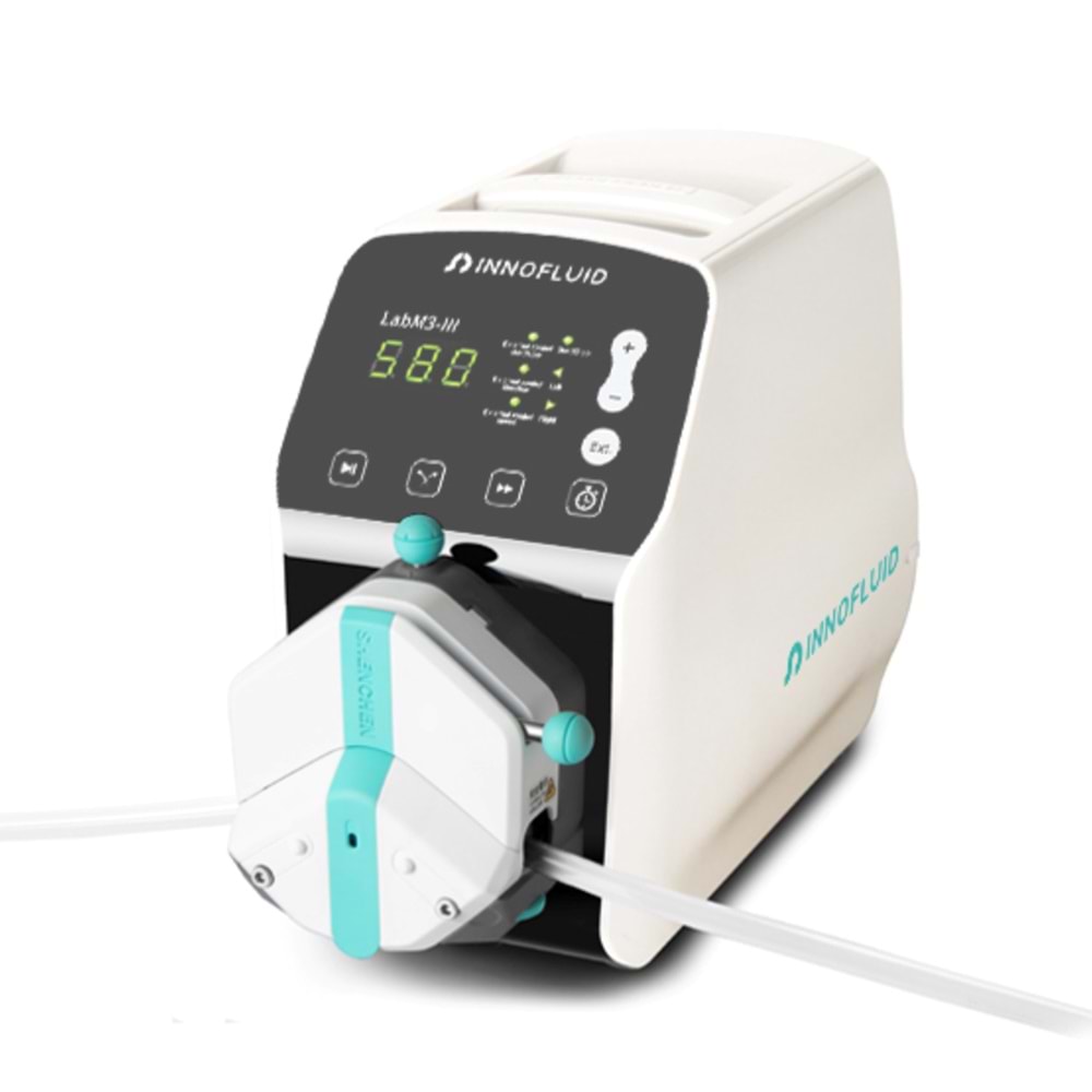 PERİSTALTİK POMPA , INNOFLUID, Basic , LabM3-III , 0.1 ~ 350 Rpm , 2 x KD15 / KD25 Başlıkla , 0.006 ~ 1919.75 ML/Min