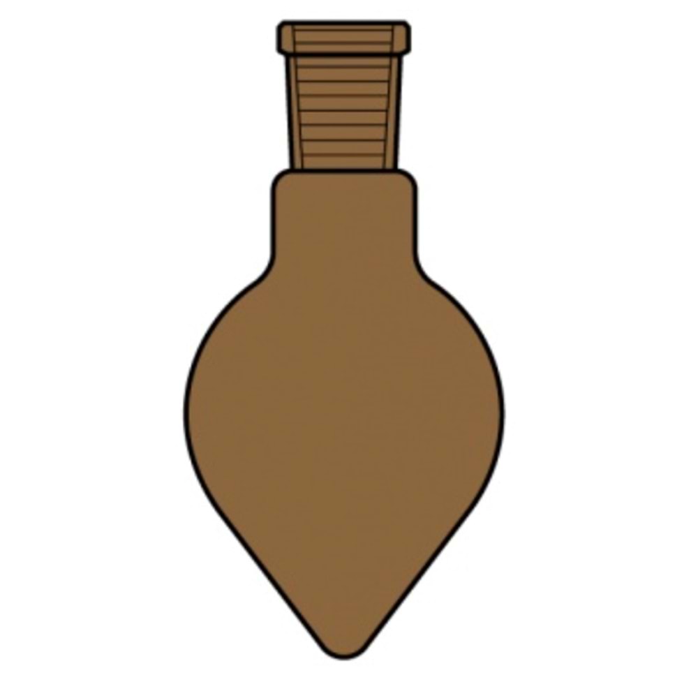 BALON , 250 ML , KALP TİPİ , AMBER , NS : 29/32