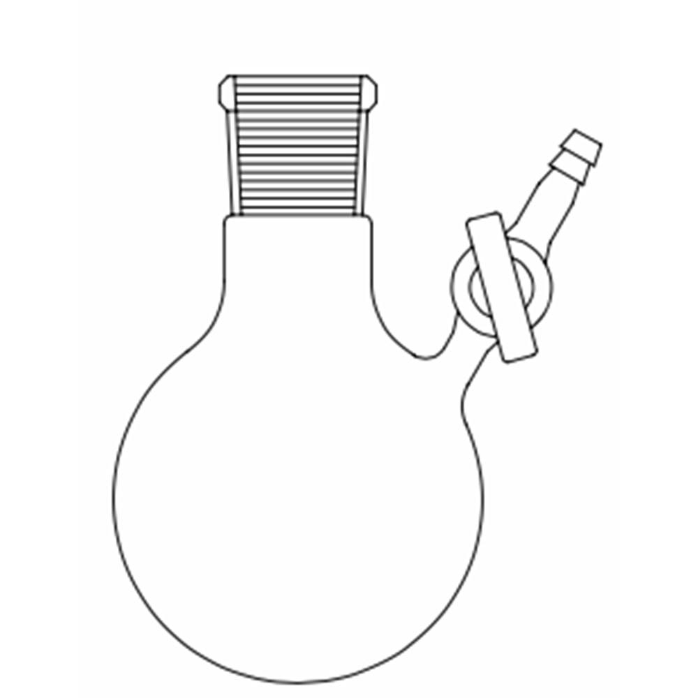 AZOT ( SCHLENK ) BALONU , 250 ML , CAM MUSLUKLU , NS : 29/32