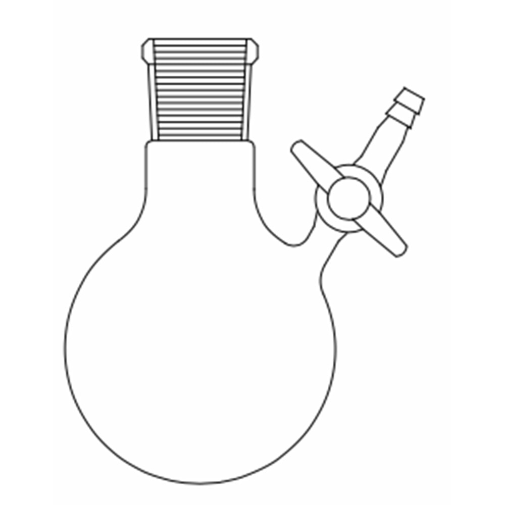 AZOT ( SCHLENK ) BALONU , 250 ML , PTFE MUSLUKLU , NS : 29/32