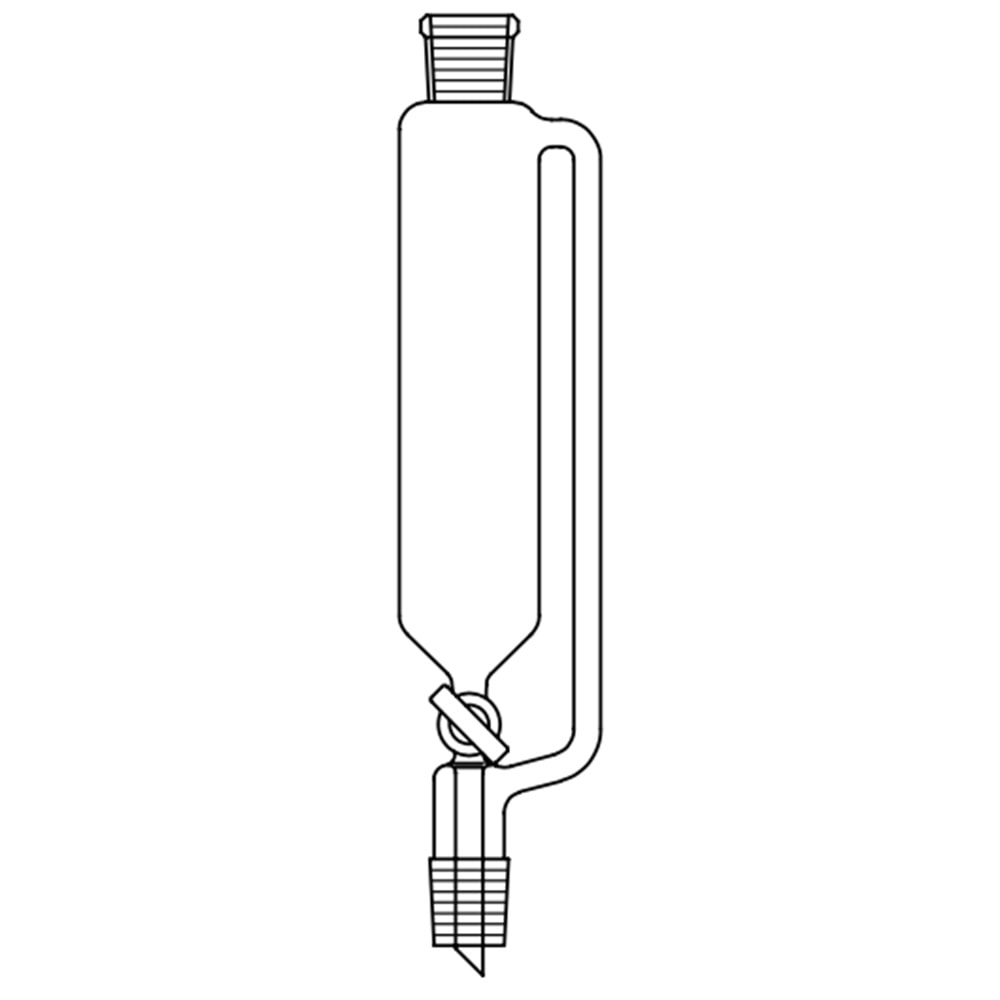 DAMLATMA HUNİSİ ,SİLİND. TİP,BAS.DENGELİ ,CAM MS. ,250 ML,NS:29/32