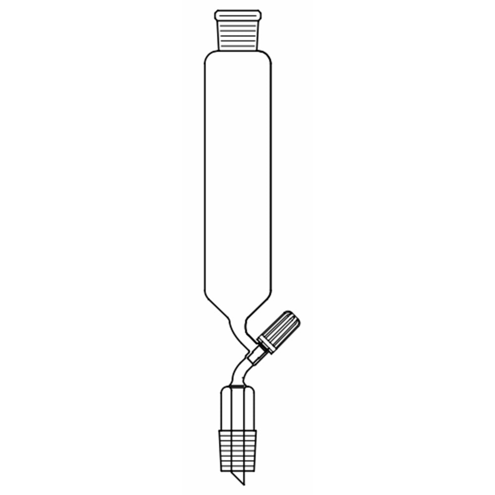 DAMLATMA HUN. ,SİLİND. TİP,VALF TİPİ,BAS.DENGESİZ,PTFE,500 ML,NS:29/32