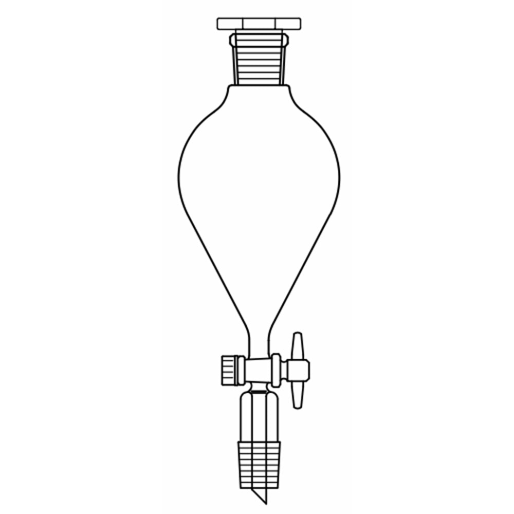 DAMLATMA HUNİSİ , 100 ML , ARMUDİ , NS : 29/32 , PTFE MUSL.
