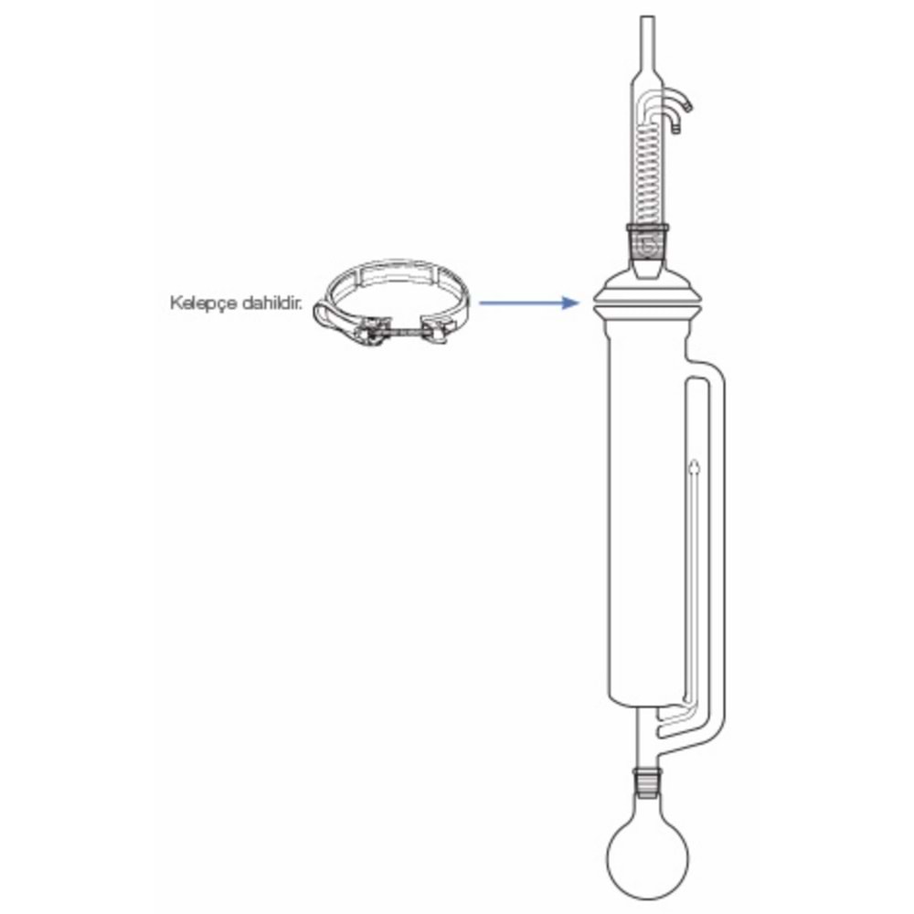 SOXHLET EKST. TAKIMI , 3000 ML EKST. HACİMLİ , 6000 ML BALONLU ,