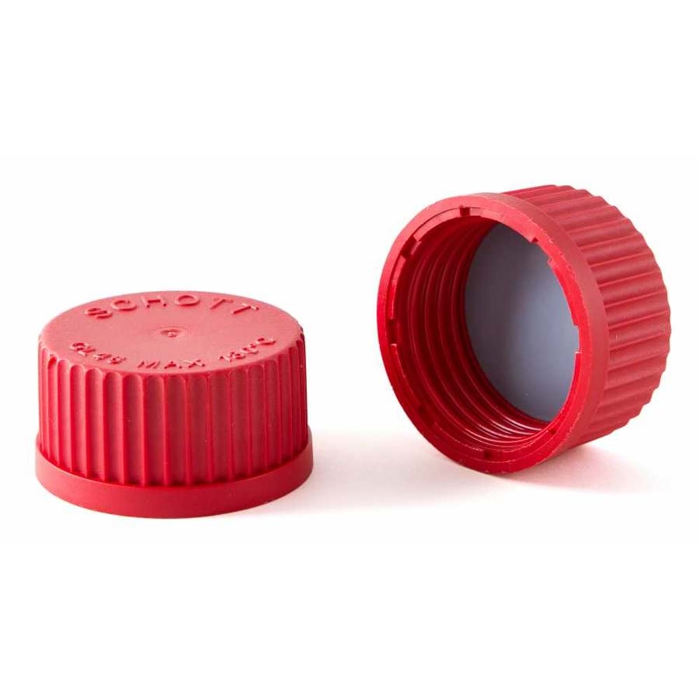 KAPAK , VİDALI , PTFE , CONTALI , OTOKLAVLANABİLİR , SCHOTT , GL : 32
