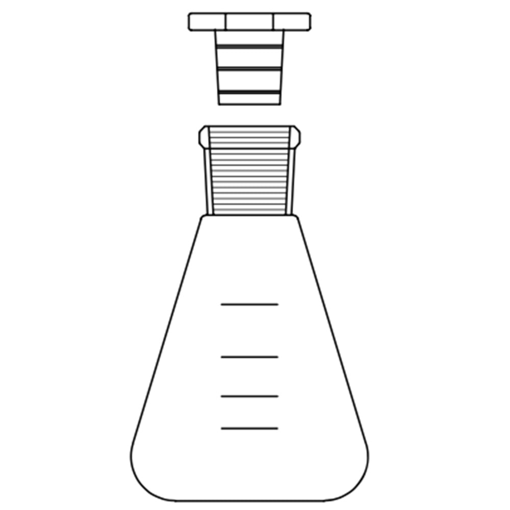 ERLEN , 1000 ML , NS : 29/32 , PLASTİK KAPAKLI , QUARTZ