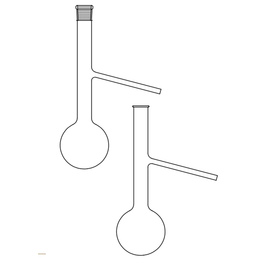 DİSTİLAT TOPLAMA BALONU , 250 ML , PTFE MUSLUKLU
