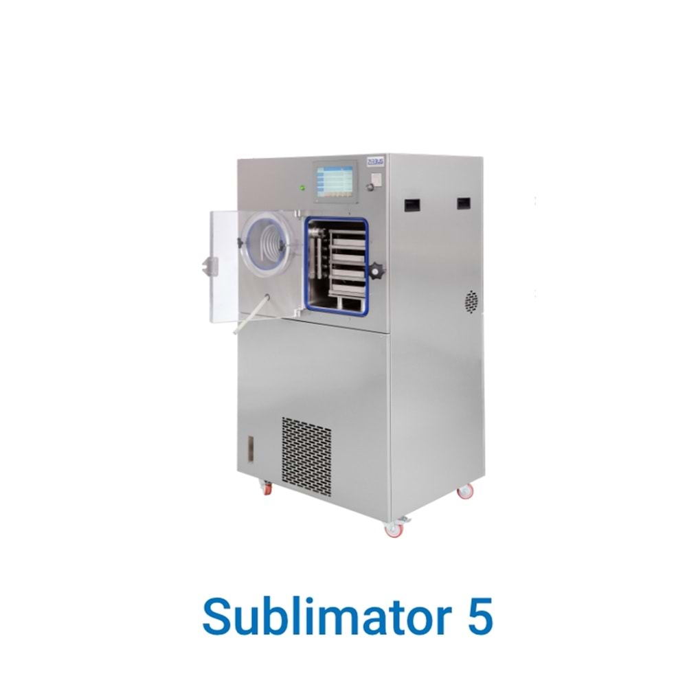 LİYOFİLİZATÖR , ZİRBUS , SUBLİMATOR , 0 .45 m2 , -50 C , FULL SET