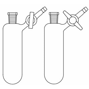 AZOT ( SCHLENK ) TÜPÜ , 25 ML , PTFE MUSLUKLU , DİŞİ NS : 14.5/23