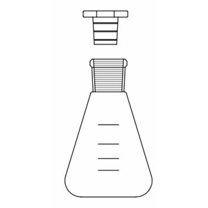 ERLEN , 100 ML , NS : 19/26 , PLASTİK KAPAKLI