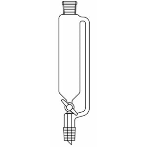 DAMLATMA HUNİSİ ,SİLİND. TİP,BAS.DENGELİ,PTFE MS. ,250 ML,NS:29/32