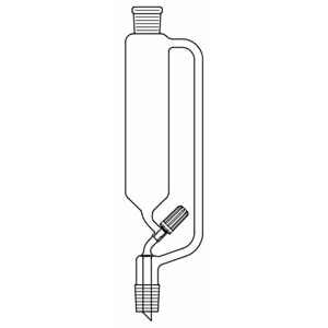 DAMLATMA HUN. ,SİLİND. TİP,VALF TİPİ,BAS.DENGELİ,PTFE,500 ML,NS:29/32