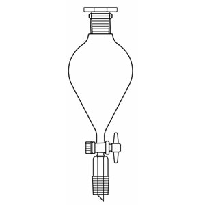 DAMLATMA HUNİSİ , 25 ML , ARMUDİ , NS : 14.5/23 , PTFE MUSL.
