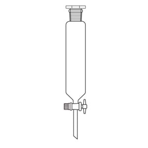 AYIRMA HUNİSİ , 50 ML , SİLİNDİRİK TİP , NS: 19/26 , PTFE MUSLUK