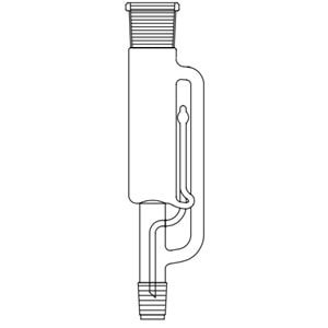 SOXHLET EKSTRAKTÖRÜ , 100 ML , E NS :29/32 , D NS :45/40 , MUSLUKSUZ