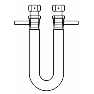 KURUTMA TÜPÜ ,180 MM , NS : 19/26 , U TİP
