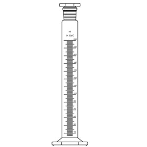 MEZÜR , 25 ML , UZUN TİP , ALTIGEN TABANLI , ŞİLİFLİ , ÇALKALAMALI