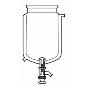 SİLİNDİRİK REAKSİYON KABI , 10000 ML , CEKETLİ , ALTTAN TAHLİYELİ