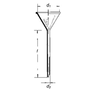 KANTİTATİF ( ANALİTİK ) HUNİ , 100 MM