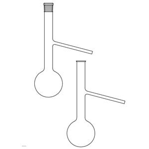 ENGLER DİSTİLASYON BALONU , 125 ML , QUARTZ